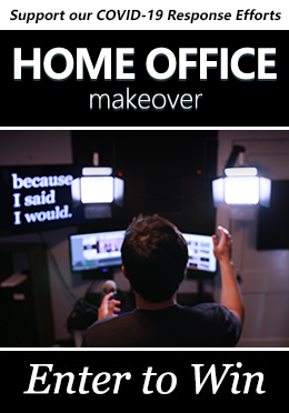 Win a home office makeover and support covid-19 prevention and response!