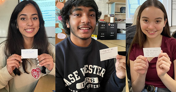 Olentangy High School Students Make Promises - because I said I would.